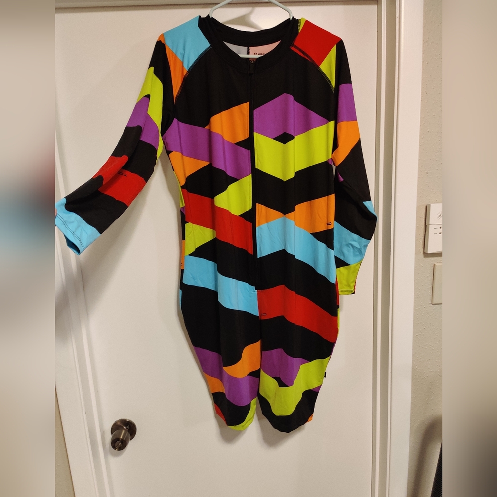 TomboyX Unisuit, For Swimming, Yoga 4x, Plus Size.